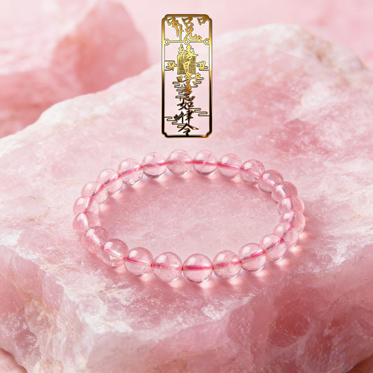 Pink Crystal Love Attract Bracelet + Talisman